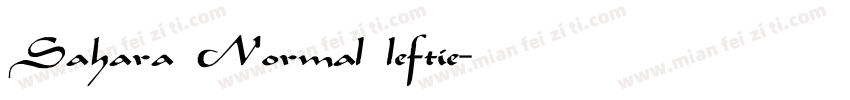 Sahara Normal leftie字体转换